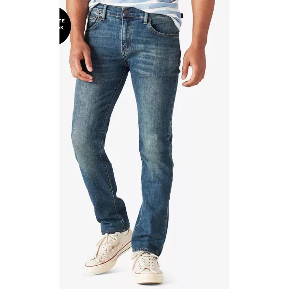 Lucky Brand 110 Slim Fit Jeans Size 29 x 32 Mens Distressed‎ Blue Denim Jeans